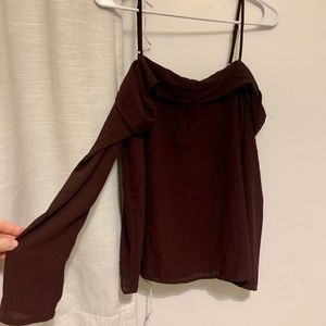 Off the shoulder flowy top